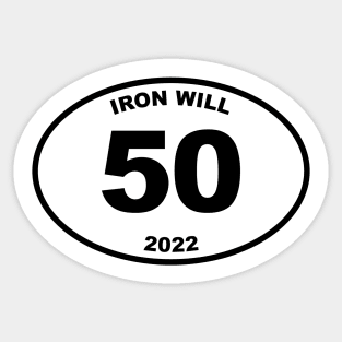 IRON WILL 50 MILE FINISHER Sticker